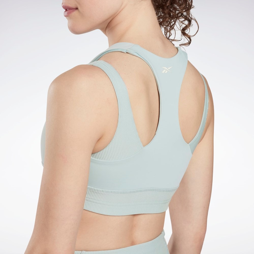 Reebok Studio Layered Bra Top Szare | VCPY-05264