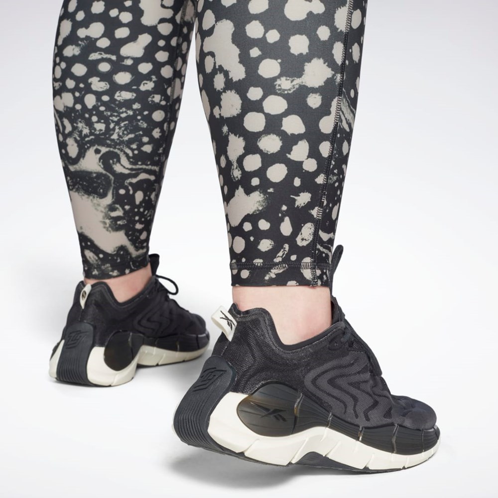 Reebok Studio Lux HR 2.0 Modern Safari Tights (Plus Size) Czarne | MDCG-57613