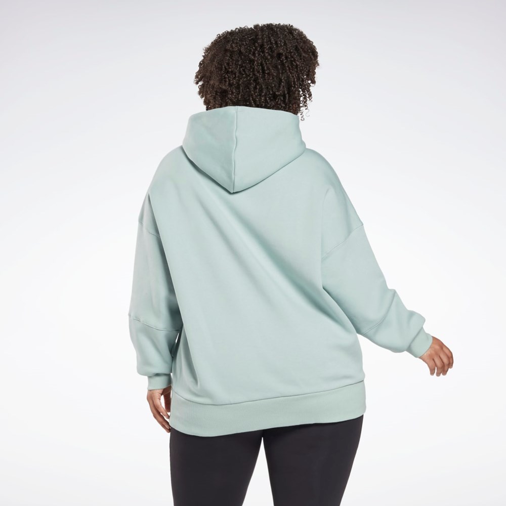 Reebok Studio Recycled Oversize Hoodie (Plus Size) Szare | GQPD-39150