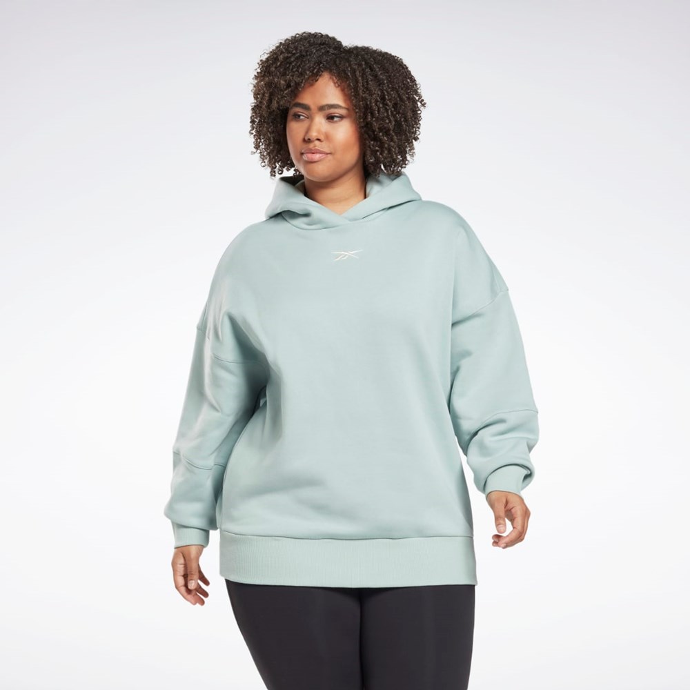 Reebok Studio Recycled Oversize Hoodie (Plus Size) Szare | GQPD-39150