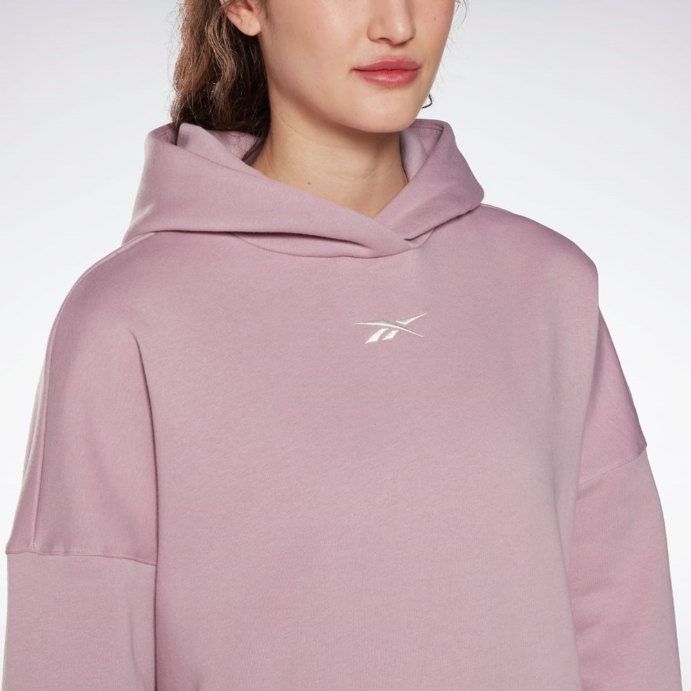 Reebok Studio Recycled Oversize Hoodie Infused Lilac | GOEF-13596