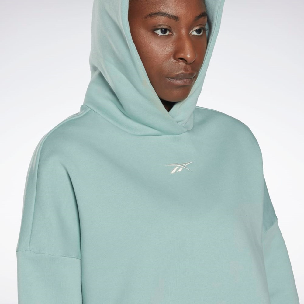 Reebok Studio Recycled Oversize Hoodie Szare | OTDB-03619