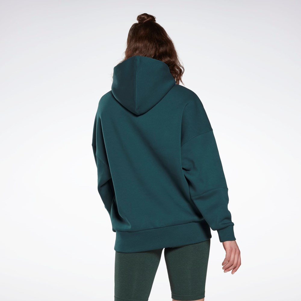 Reebok Studio Recycled Oversize Hoodie Zielone | GADF-89601