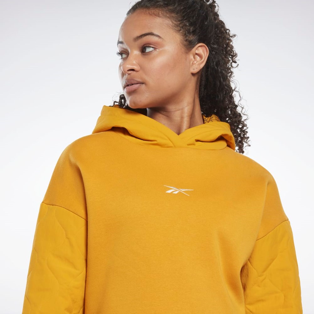 Reebok THERMOWARM+GRAPHENE Hoodie Bright Ochre | QUTG-07968