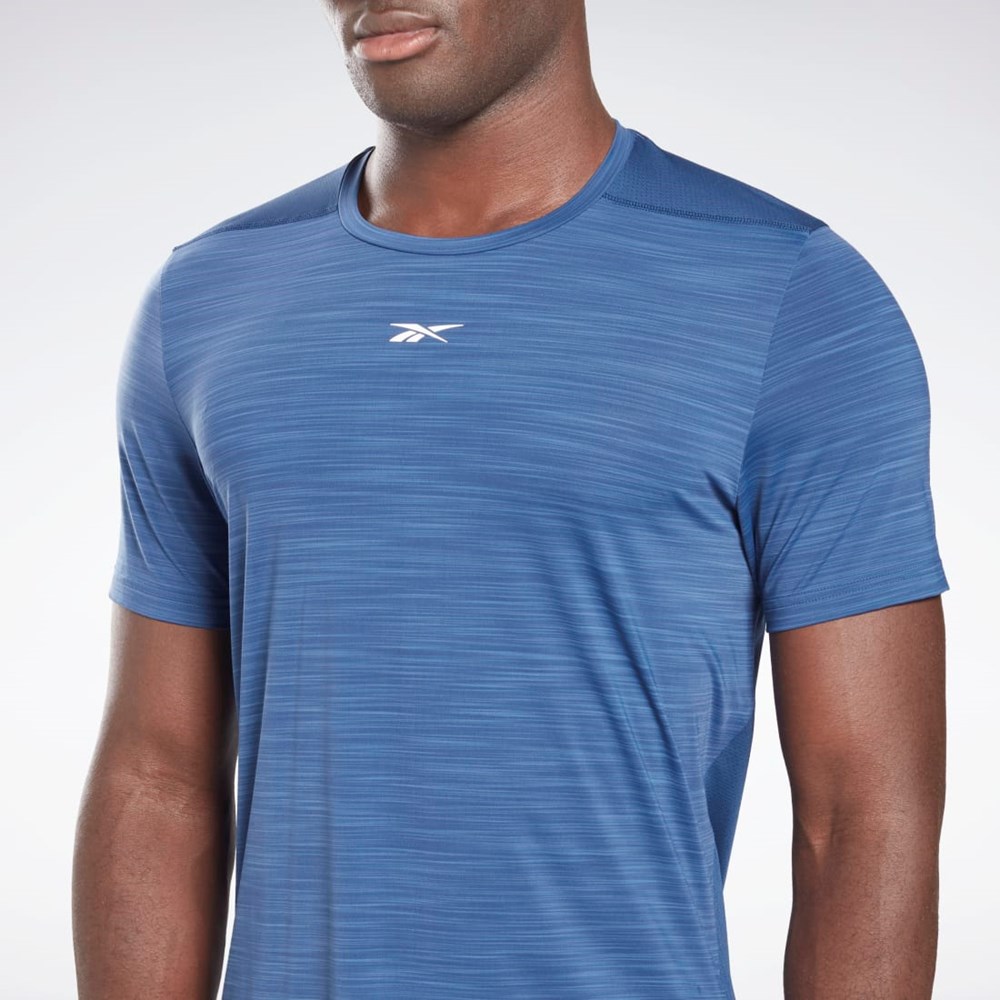 Reebok Tech Styl Activchill Move T-Shirt Niebieskie | KLRQ-02689