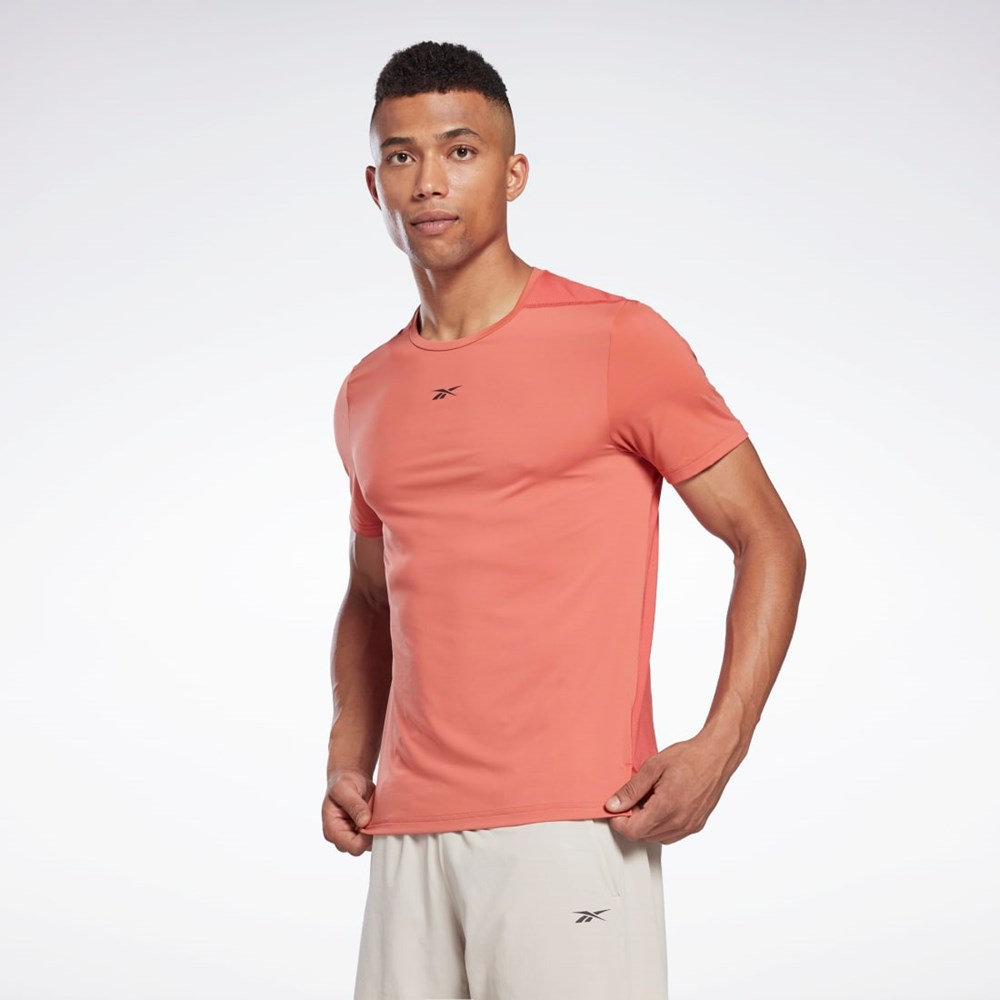 Reebok Tech Styl Activchill Move T-Shirt Rhodonite | TNYI-71405