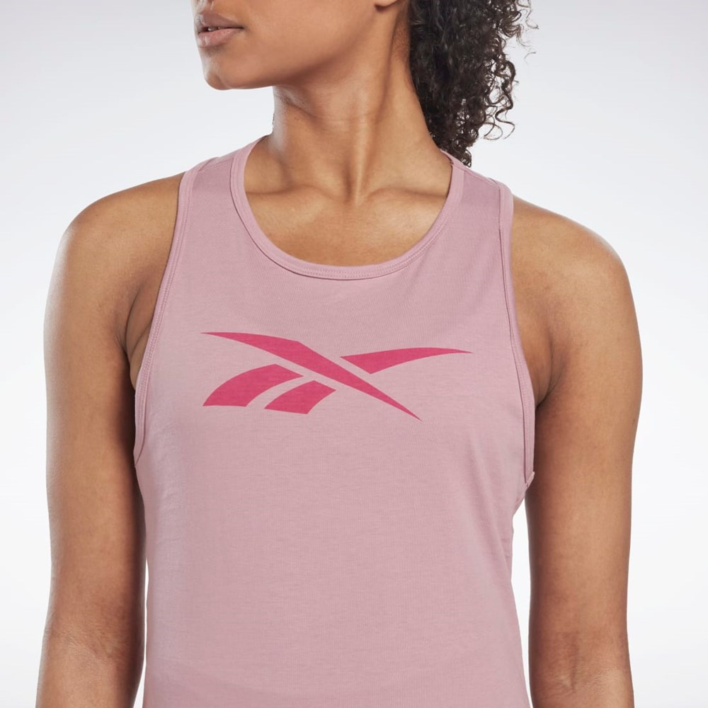 Reebok Treningowe Essentials Grafiką Tank Top Infused Lilac | PSHT-72483