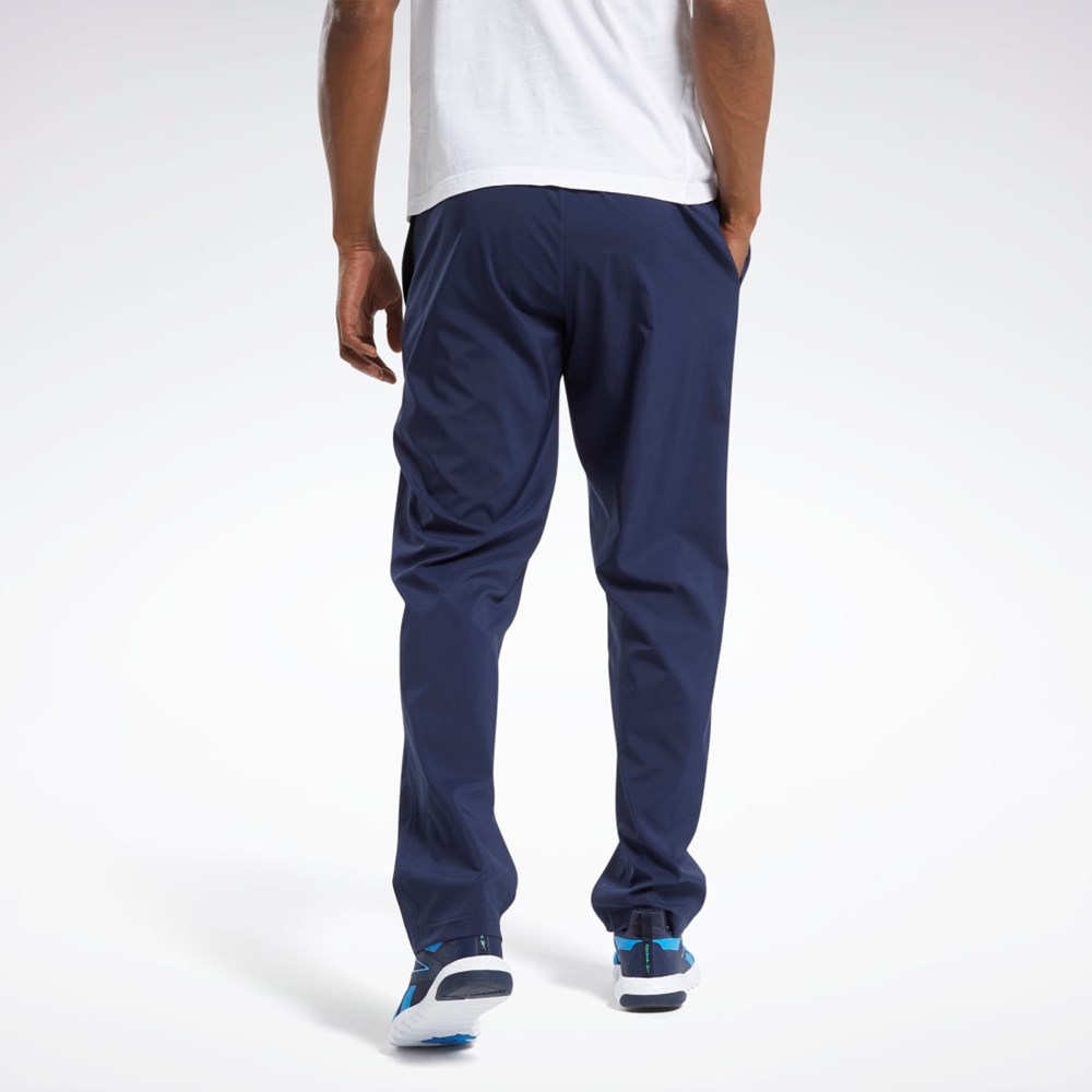 Reebok Treningowe Essentials Woven Unlined Pants Granatowe | ESVM-58731