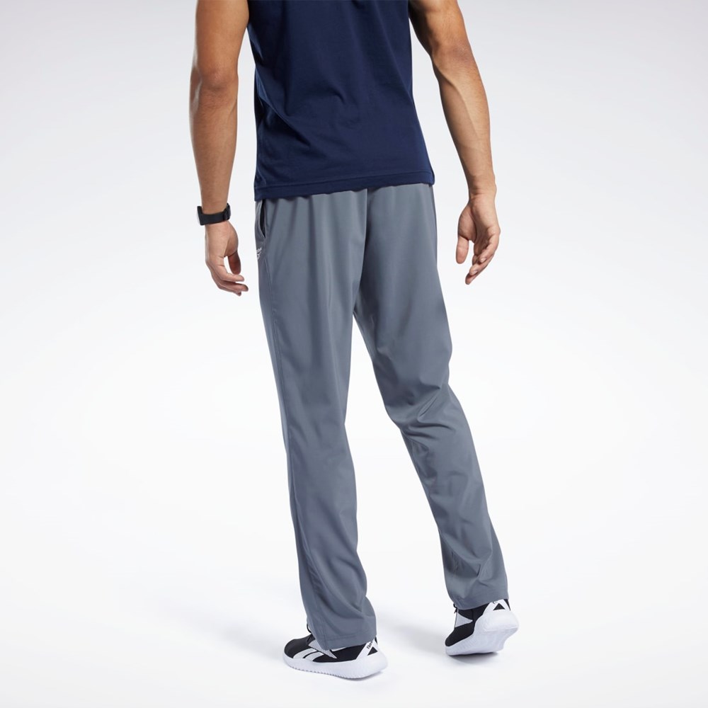 Reebok Treningowe Essentials Woven Unlined Pants Szare | MBDY-34628