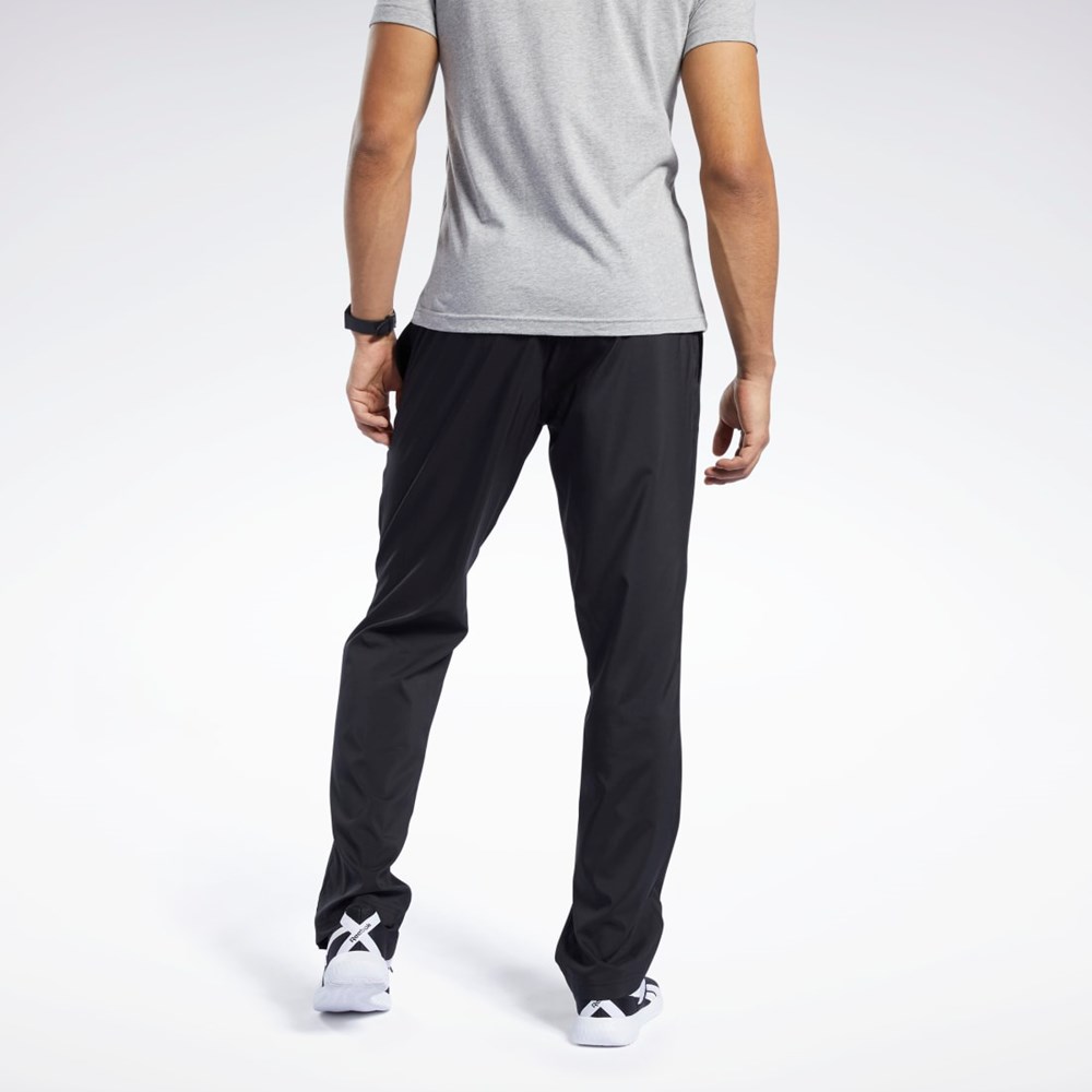 Reebok Treningowe Essentials Woven Unlined Pants Czarne | YUDF-53260