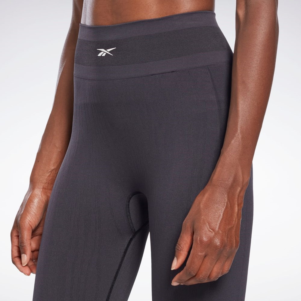 Reebok United By Fitness Myoknit Seamless Leggings Czarne | ANOB-19672