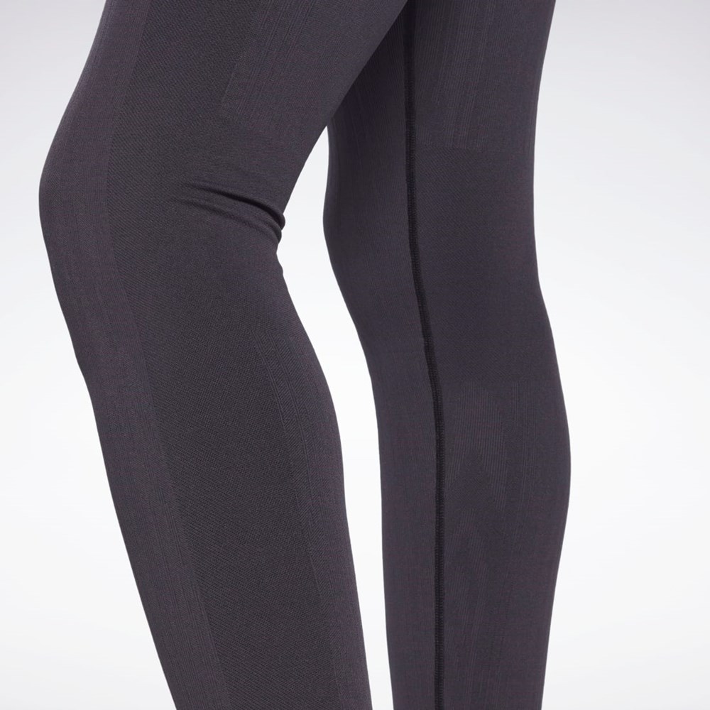 Reebok United By Fitness Myoknit Seamless Leggings Czarne | ANOB-19672