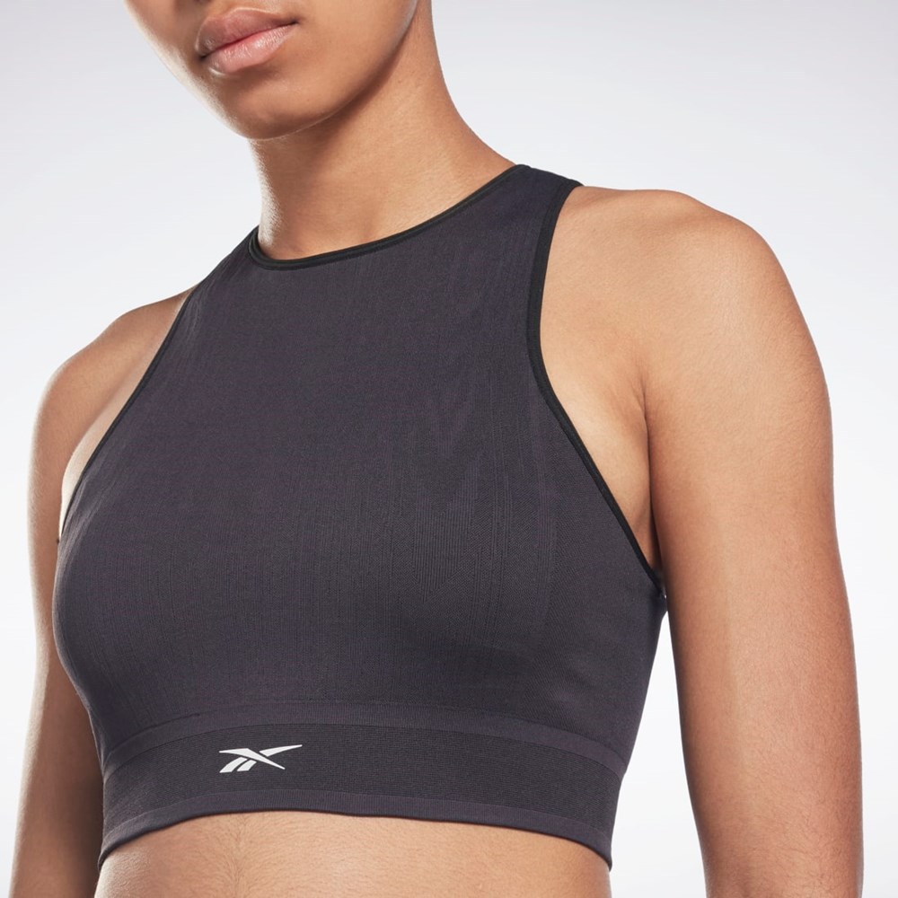 Reebok United By Fitness Myoknit Seamless Top Czarne | WOKZ-76280