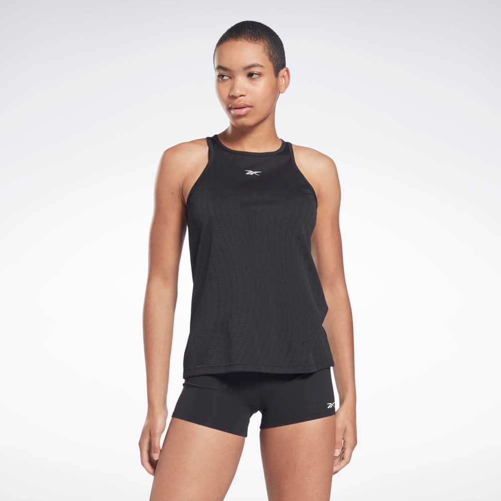 Reebok United By Fitness Perforated Tank Top Czarne | UAPM-34905