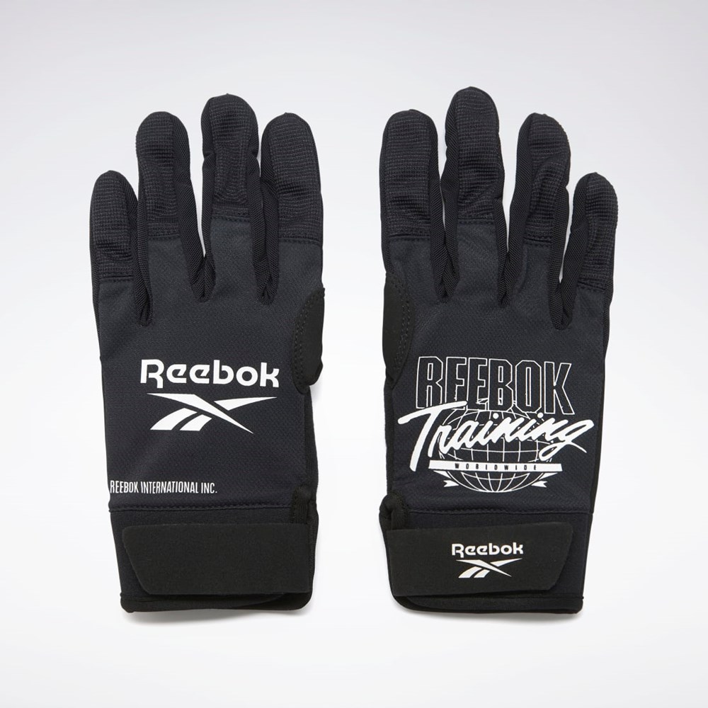 Reebok United by Fitness Treningowe Gloves Czarne | SMER-61430