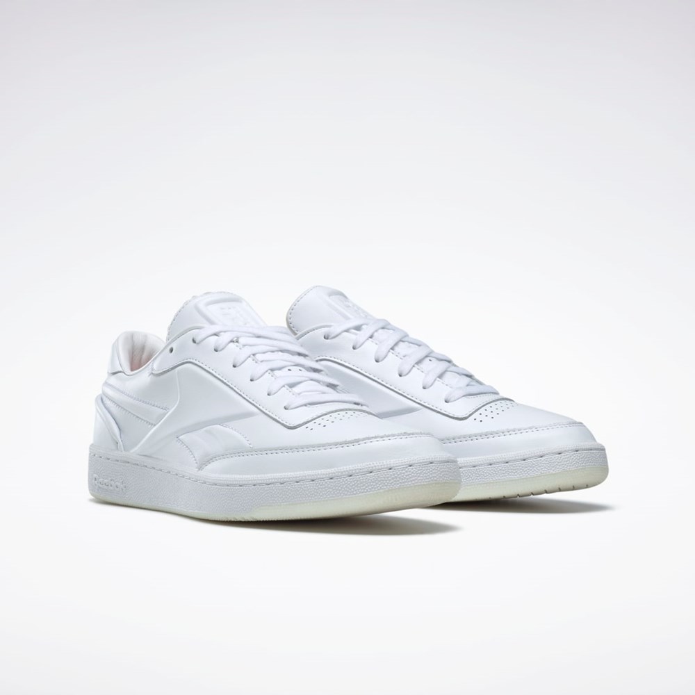 Reebok Victoria Beckham Club C Shoes Białe Białe Czarne | JLAX-54193