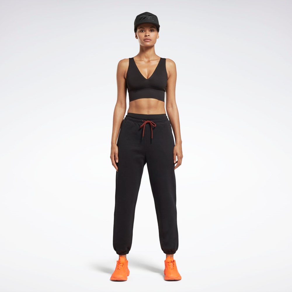 Reebok Victoria Beckham Prosty Leg Joggers Czarne Pomarańczowe | ETVX-09782