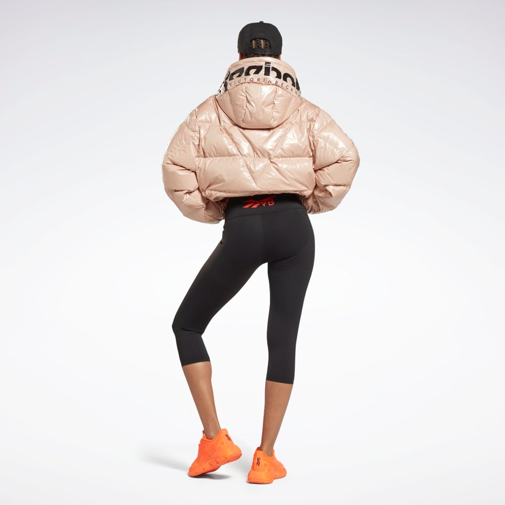 Reebok Victoria Beckham Puffer Jacket Soft Ecru | MVUW-78139