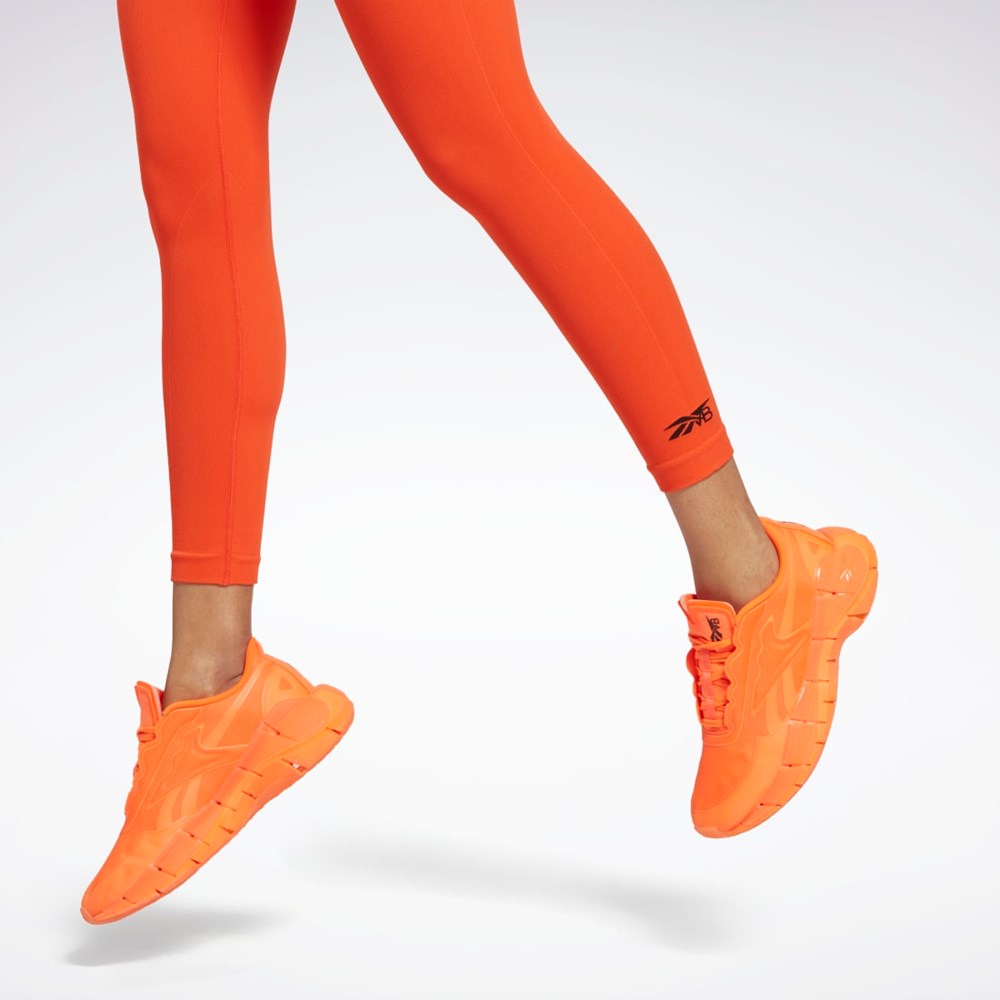 Reebok Victoria Beckham Seamless Leggings Pomarańczowe | QCLI-86273