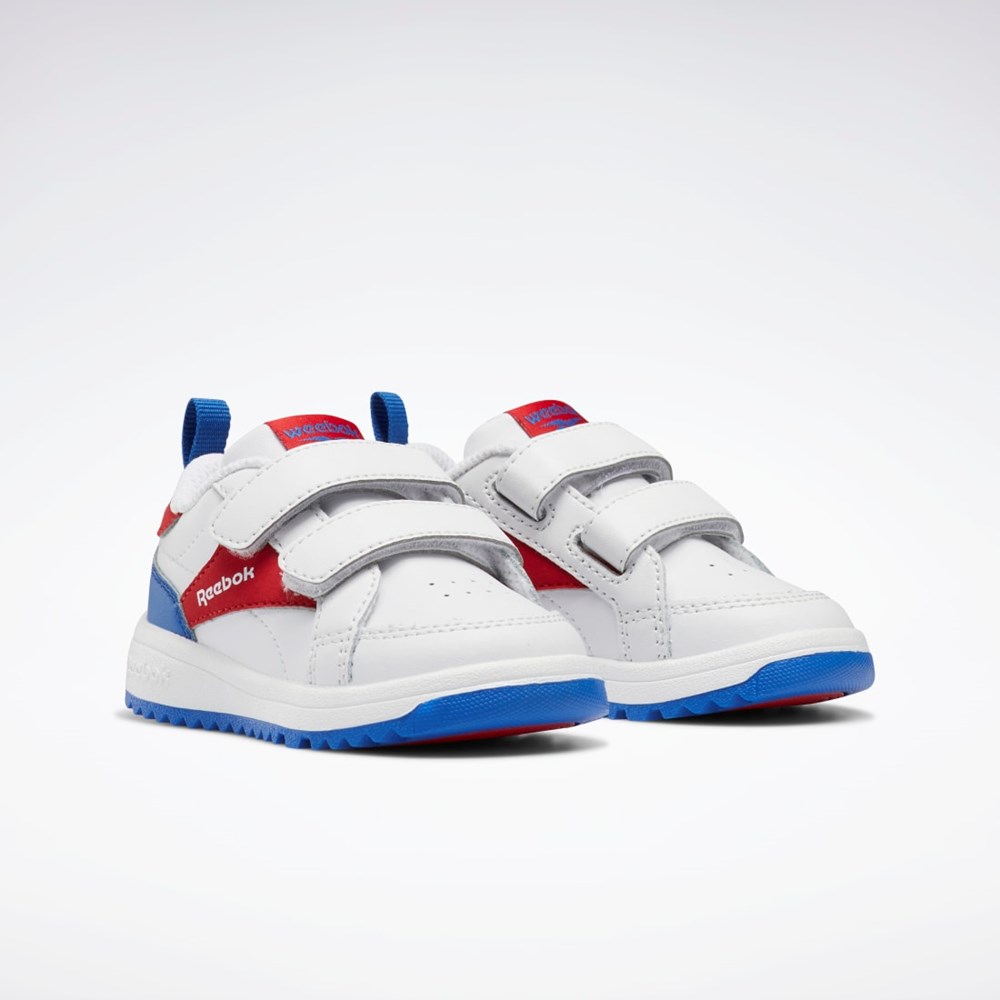 Reebok Weebok Clasp Low Shoes - Toddler Białe Czerwone Niebieskie | LVSZ-07943