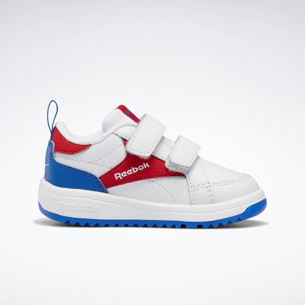 Reebok Weebok Clasp Low Shoes - Toddler Białe Czerwone Niebieskie | LVSZ-07943