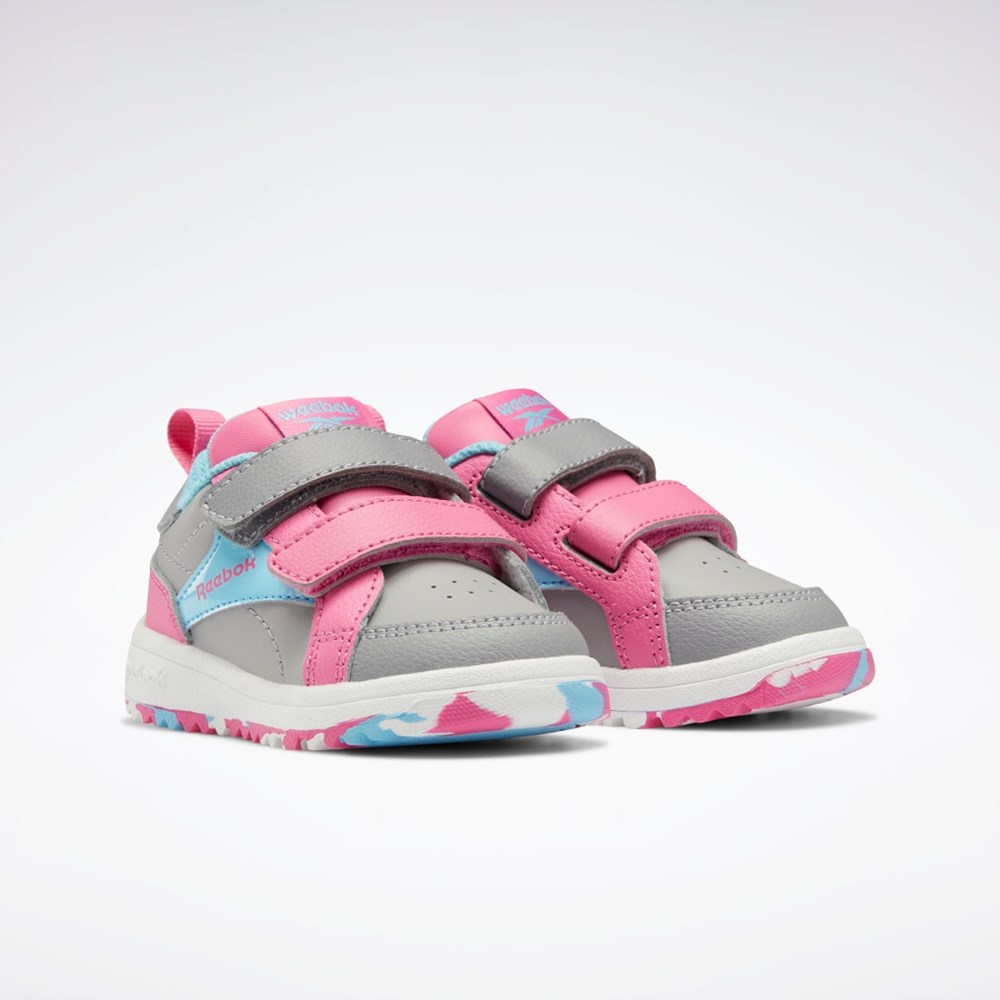 Reebok Weebok Clasp Low Shoes - Toddler Szare Niebieskie Różowe | QAFX-42056