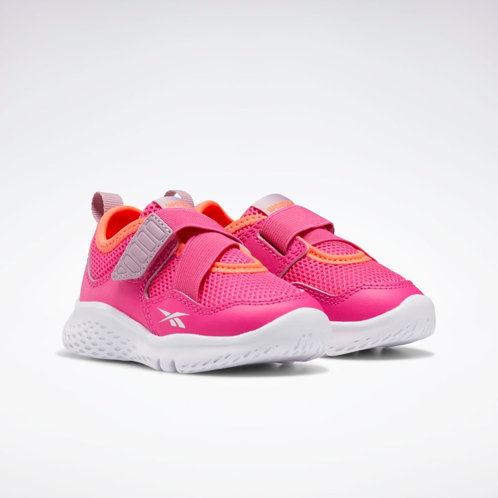 Reebok Weebok Flex Sprint Shoes - Toddler Różowe Białe Pomarańczowe | KERV-81730