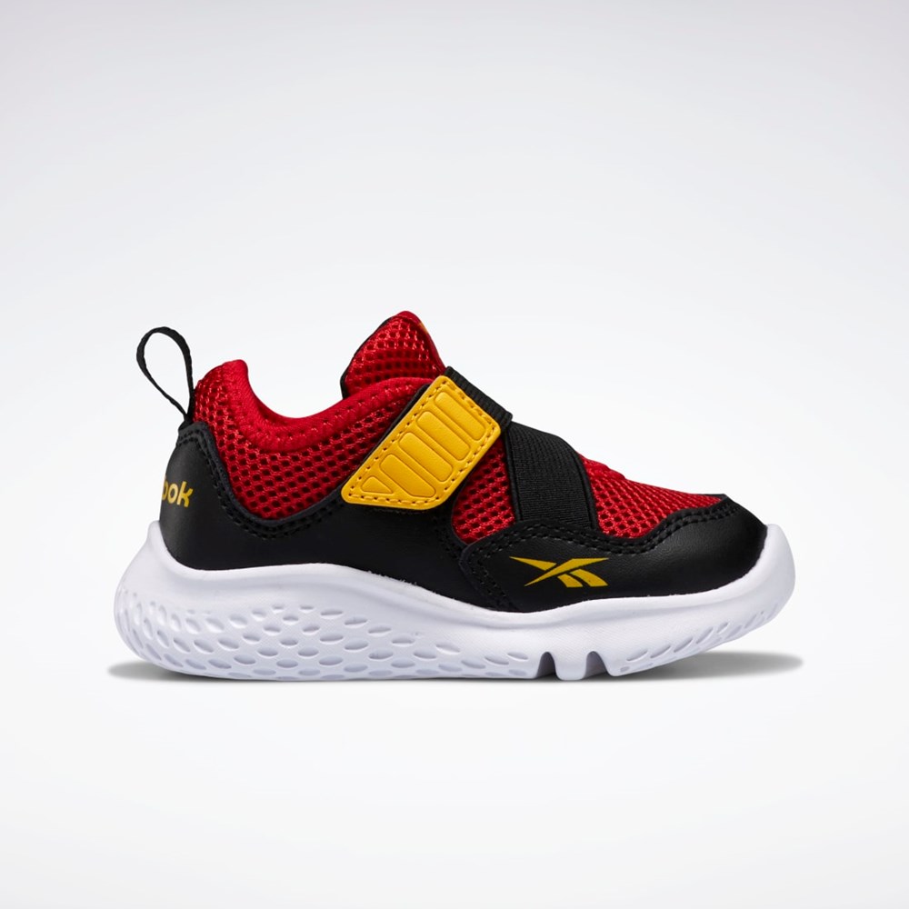 Reebok Weebok Flex Sprint - Toddler Czerwone Czarne Żółte | CPHJ-07951