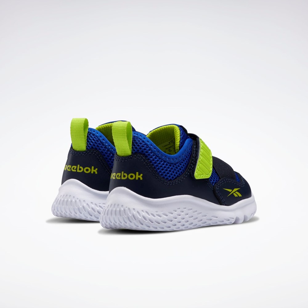 Reebok Weebok Flex Sprint - Toddler Granatowe Niebieskie Żółte | CNLJ-71438