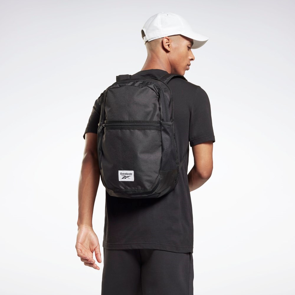 Reebok Workout Ready Active Backpack Czarne Czarne | OCDV-10486