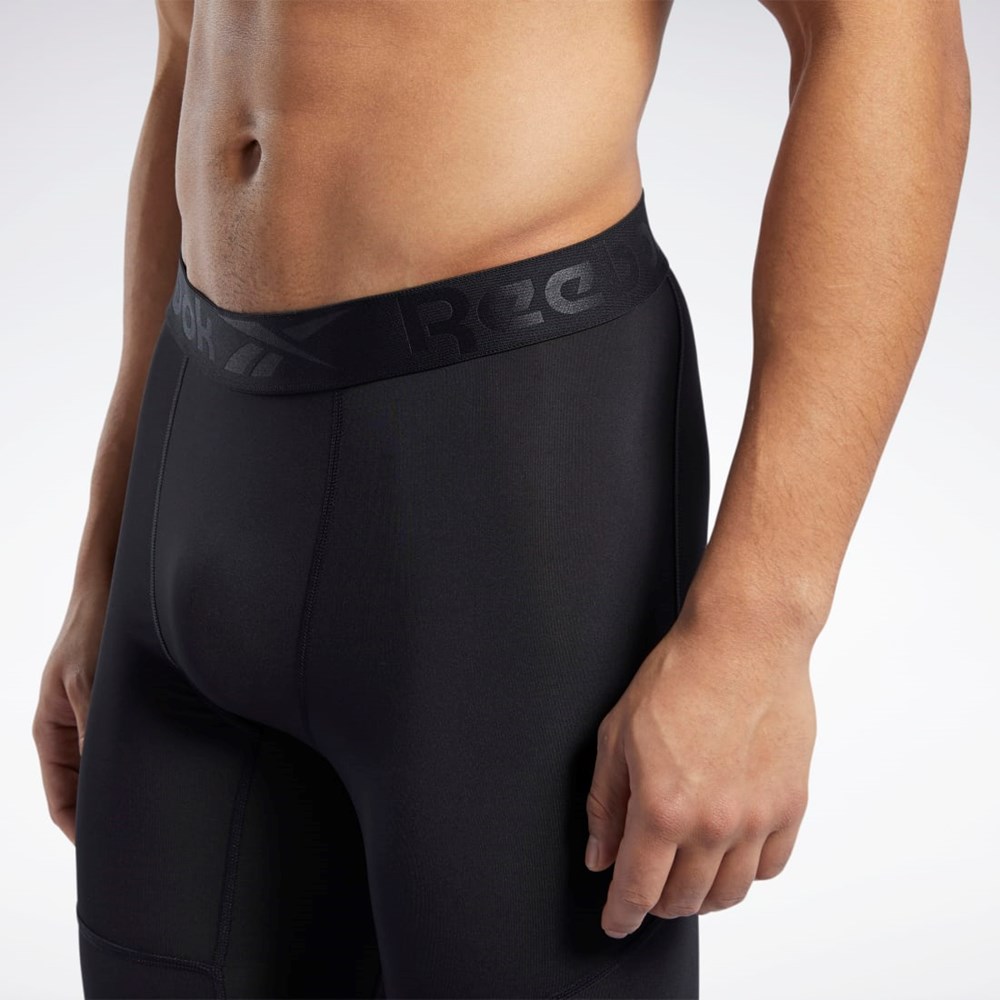 Reebok Workout Ready Compression Briefs Czarne | HCXM-82094