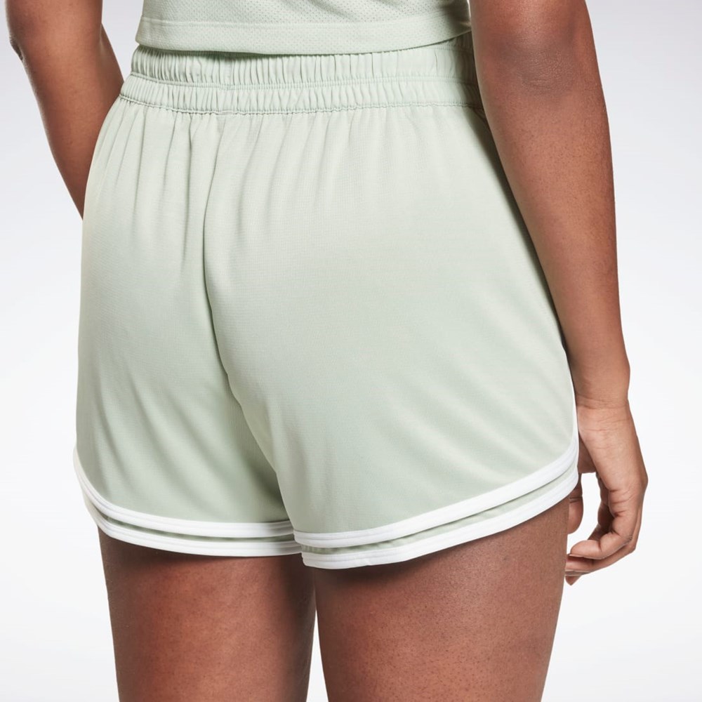 Reebok Workout Ready High-Rise Shorts Głęboka | RBCO-37849