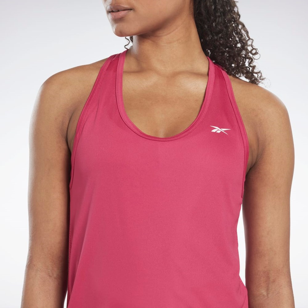 Reebok Workout Ready Mesh Back Tank Top Różowe | UZTR-29304