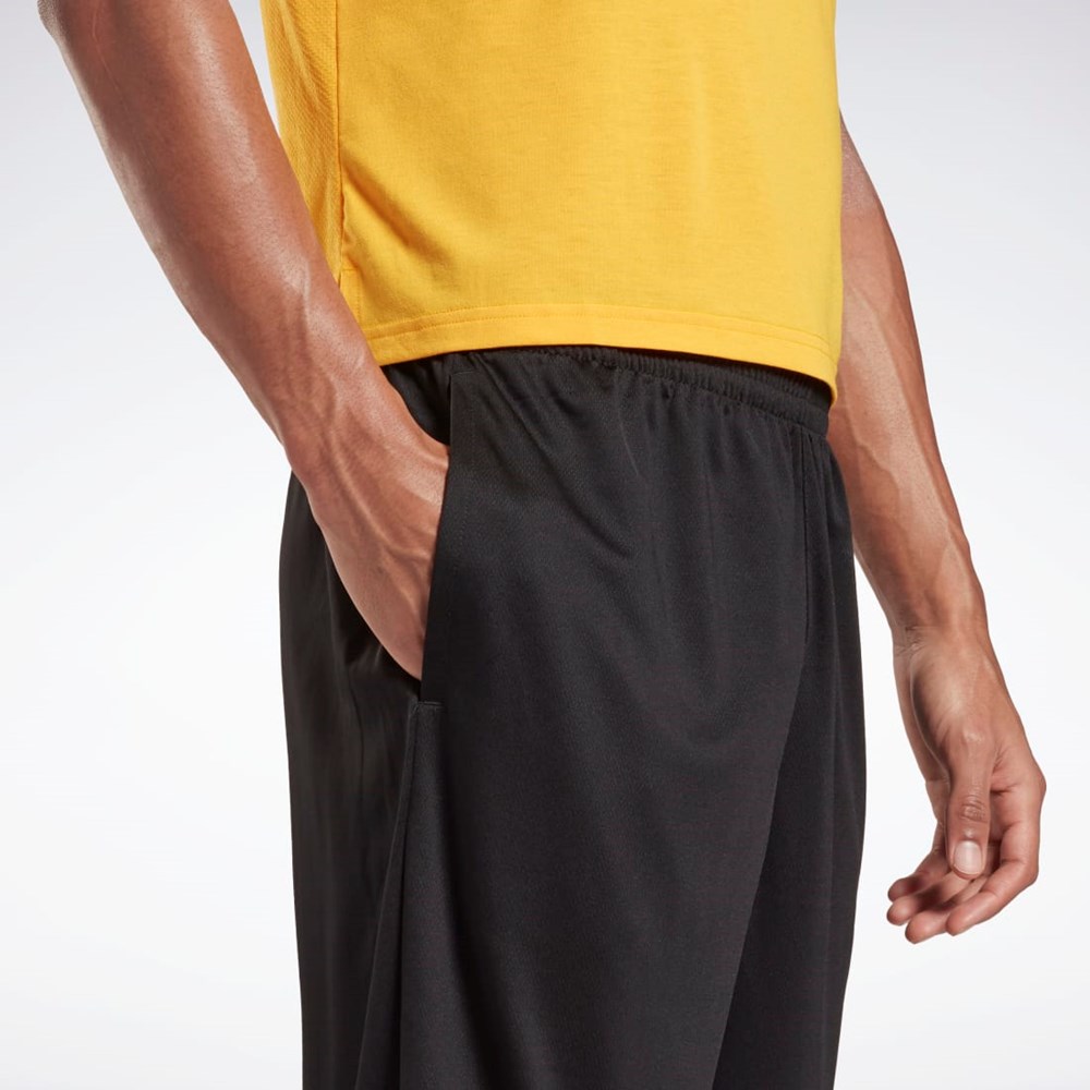 Reebok Workout Ready Mesh Shorts Czarne | CRSQ-18436