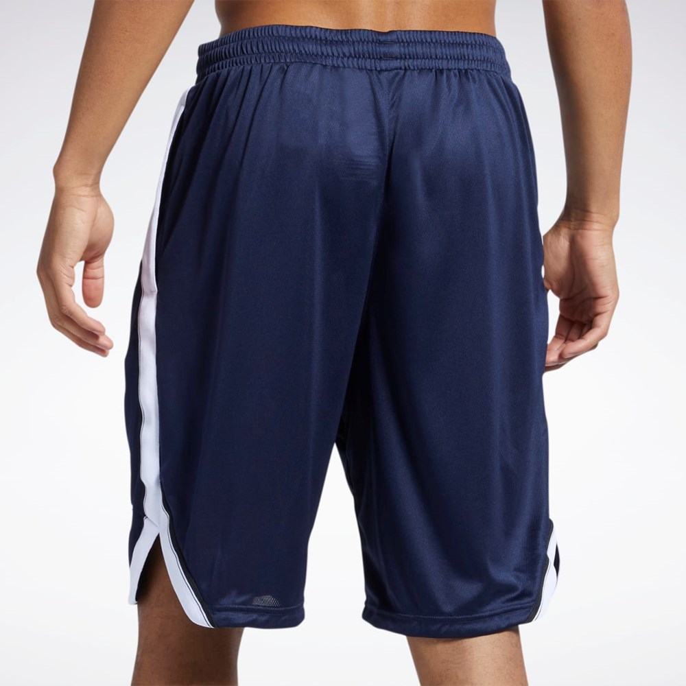 Reebok Workout Ready Mesh Shorts Granatowe | NCGB-59048