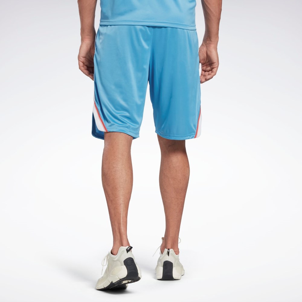 Reebok Workout Ready Mesh Shorts Niebieskie | RVHW-60274