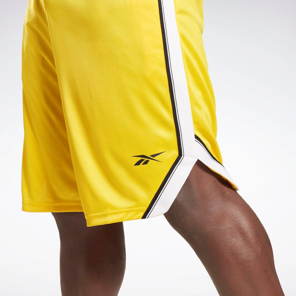 Reebok Workout Ready Mesh Shorts Żółte | JBYQ-43068