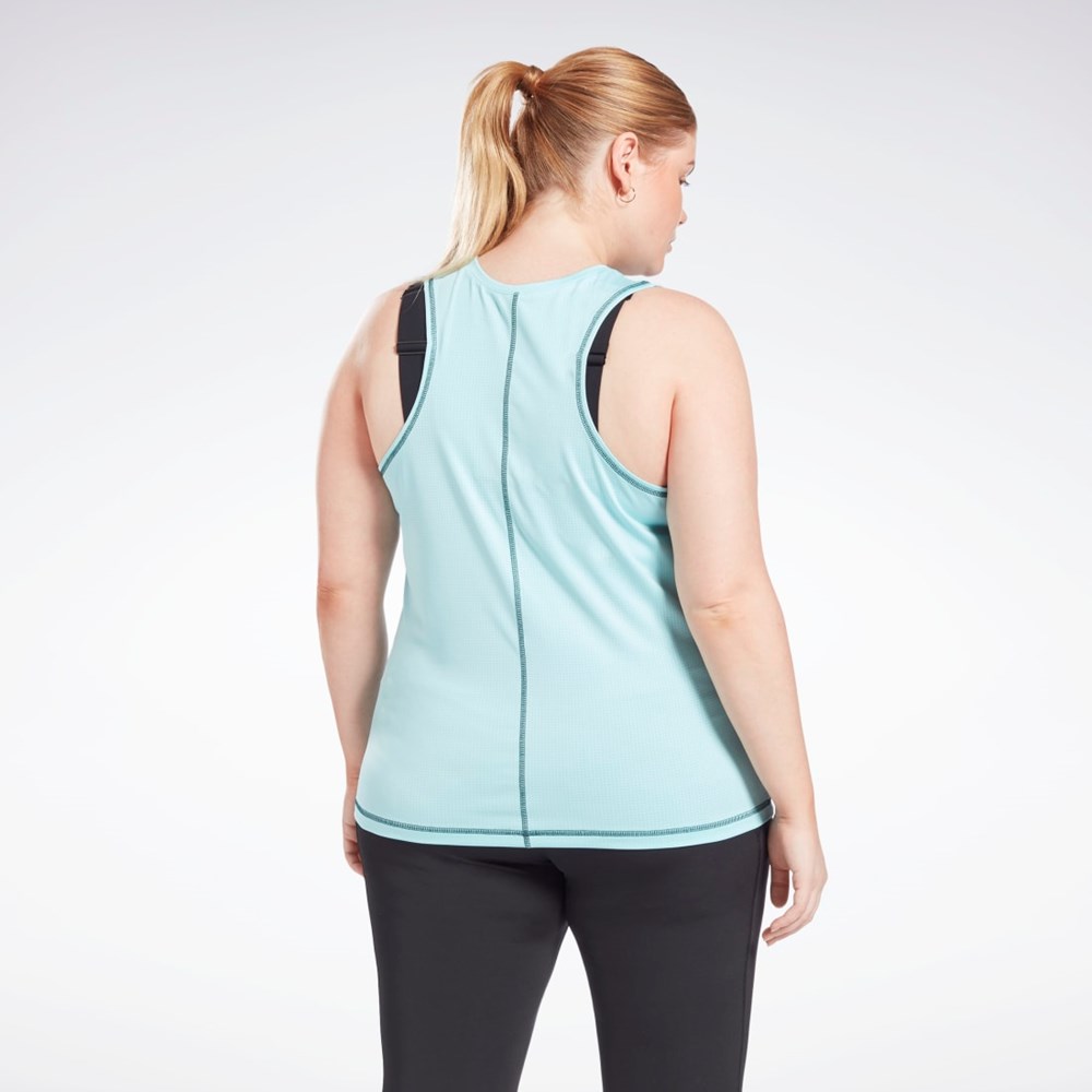 Reebok Workout Ready Mesh Tank Top (Plus Size) Digital Glow | GCVI-03529