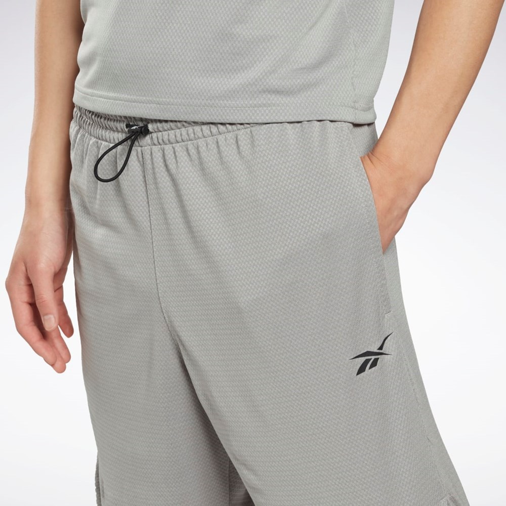 Reebok Workout Ready Mélange Shorts Szare | YGNT-49615