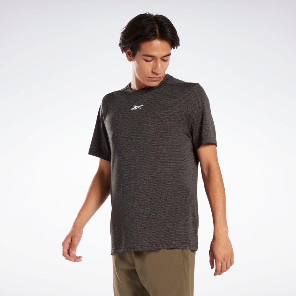 Reebok Workout Ready Mélange T-Shirt Czarne | ZFHP-24597