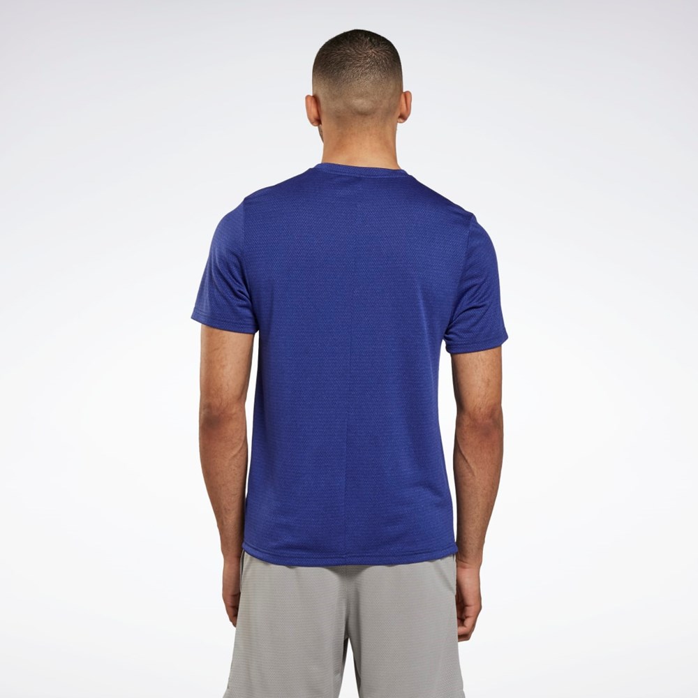 Reebok Workout Ready Mélange T-Shirt Fioletowe | CERO-64871