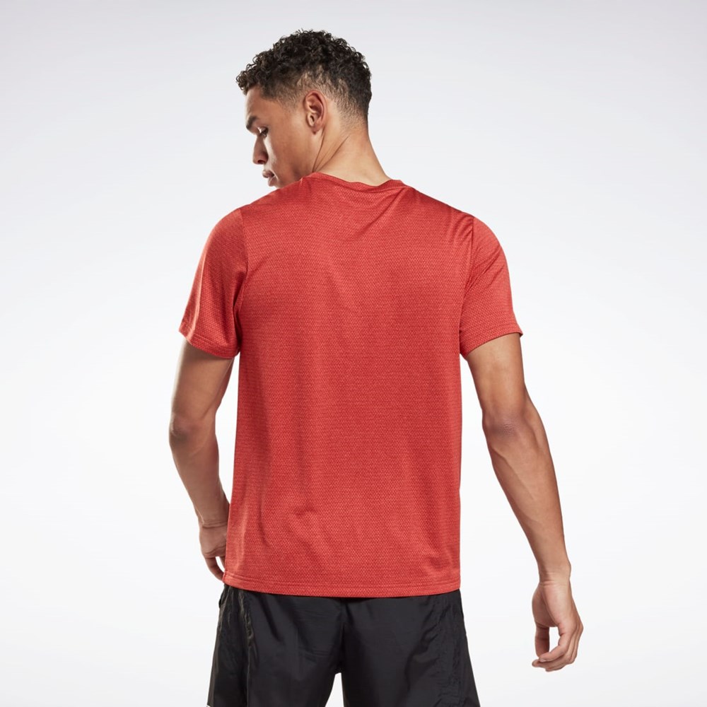 Reebok Workout Ready Mélange T-Shirt Rhodonite | FIUY-03918