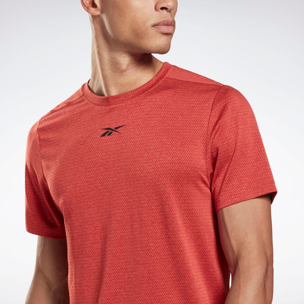 Reebok Workout Ready Mélange T-Shirt Rhodonite | FIUY-03918