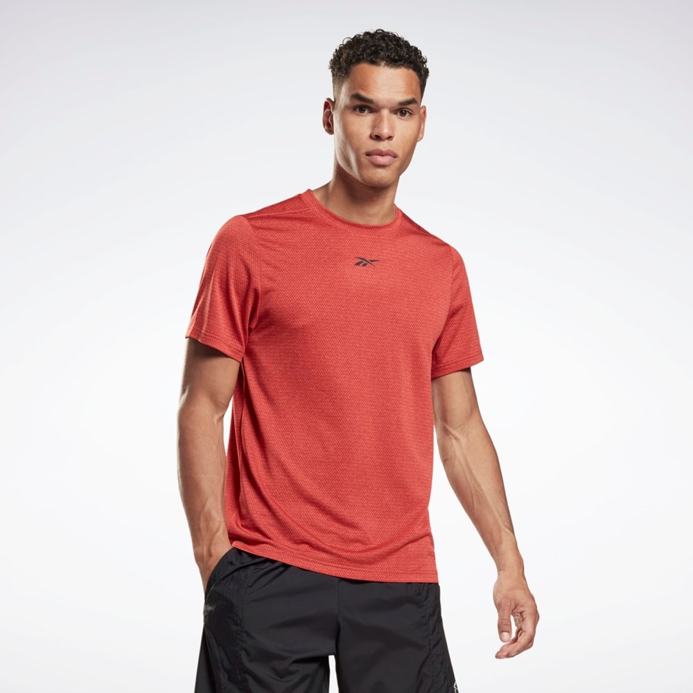 Reebok Workout Ready Mélange T-Shirt Rhodonite | FIUY-03918