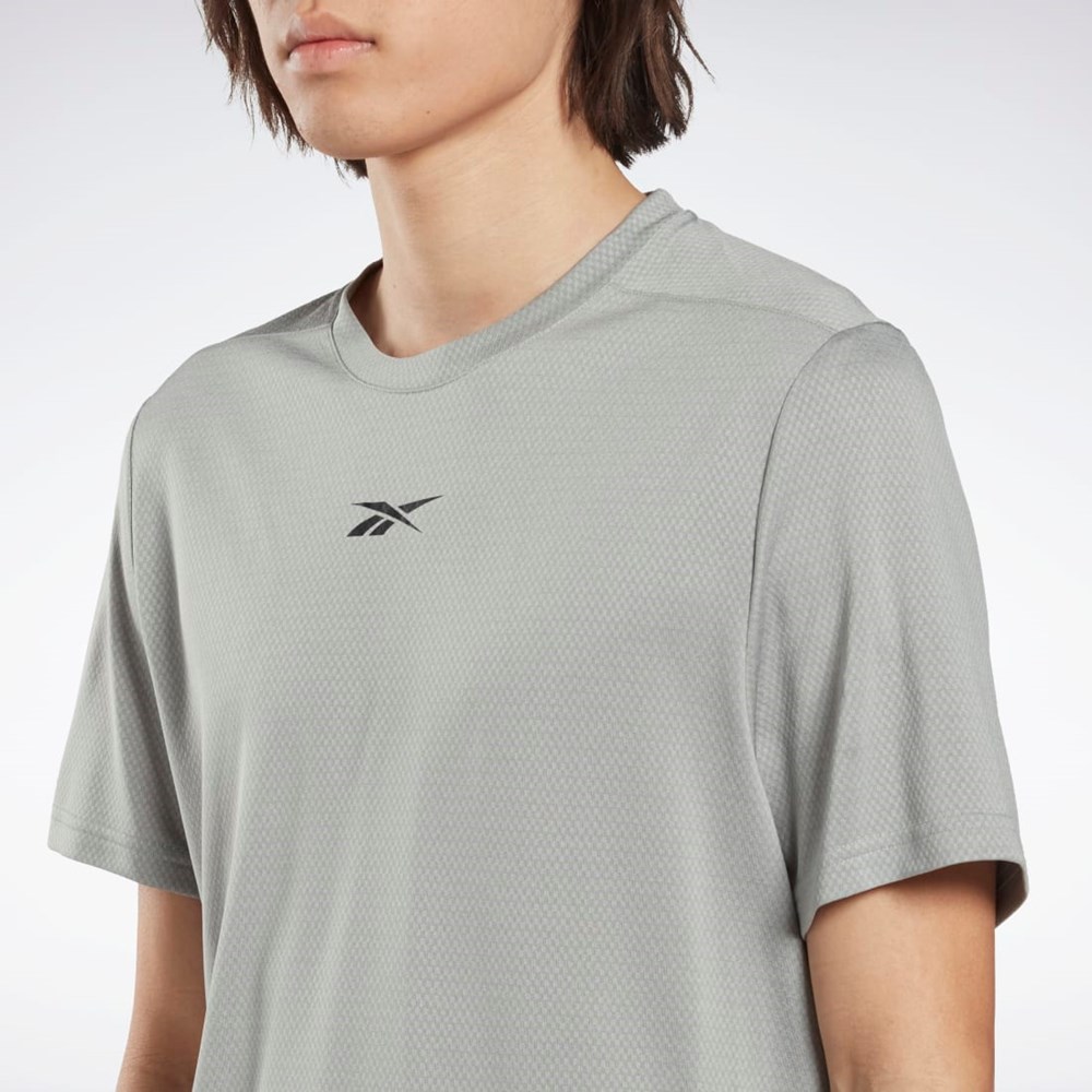 Reebok Workout Ready Mélange T-Shirt Szare | BHNR-17604