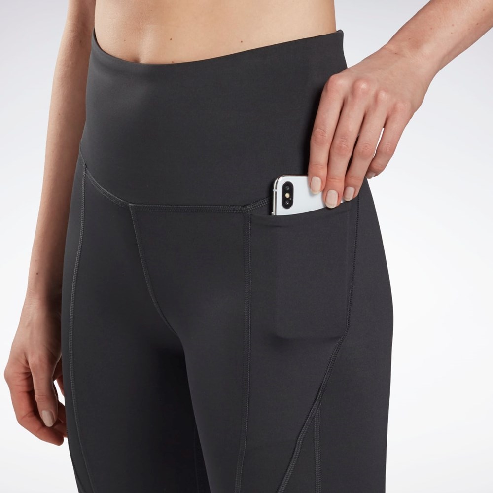 Reebok Workout Ready Pant Program High Rise Leggings Czarne | YUQW-98734