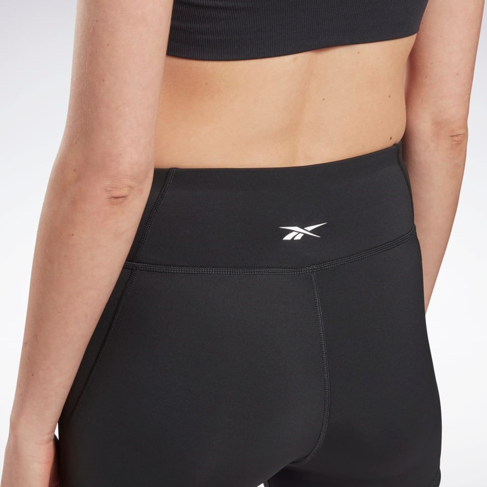 Reebok Workout Ready Pant Program Shorts Czarne | ESQY-14928