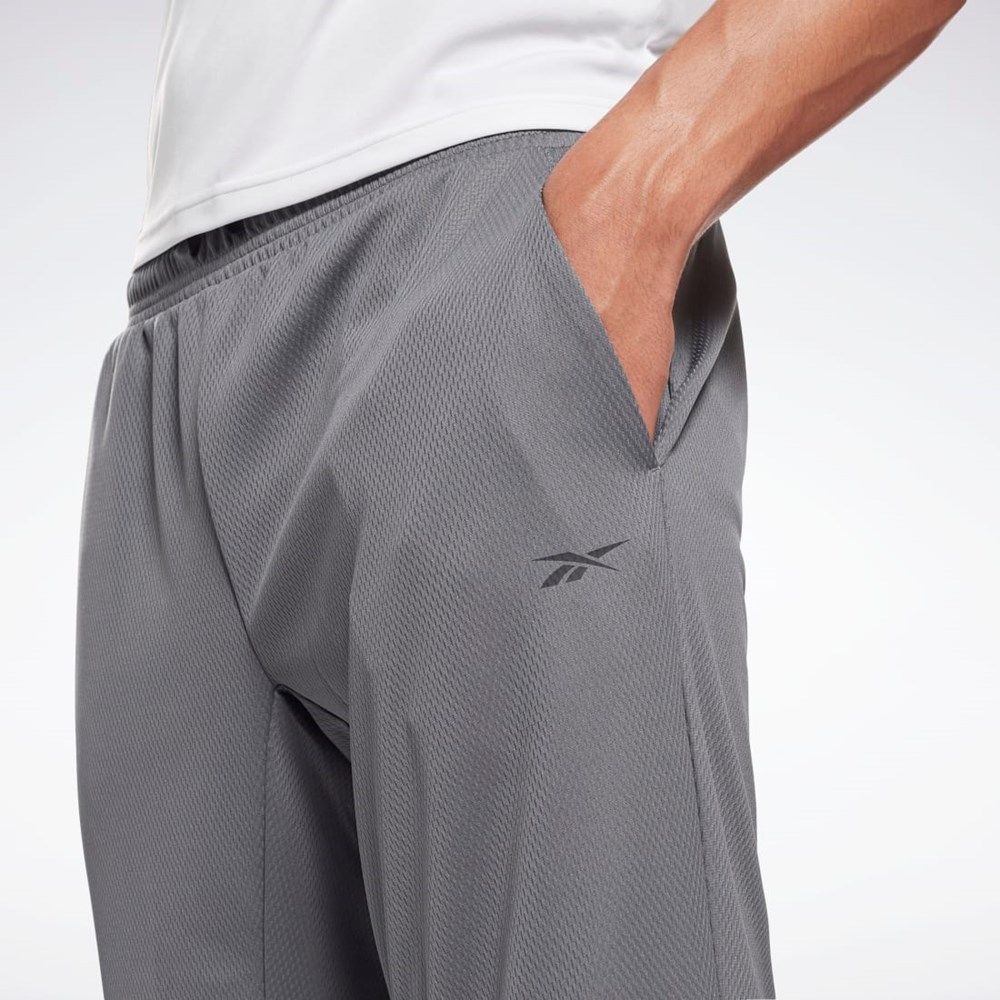 Reebok Workout Ready Pants Szare | BWKV-09623