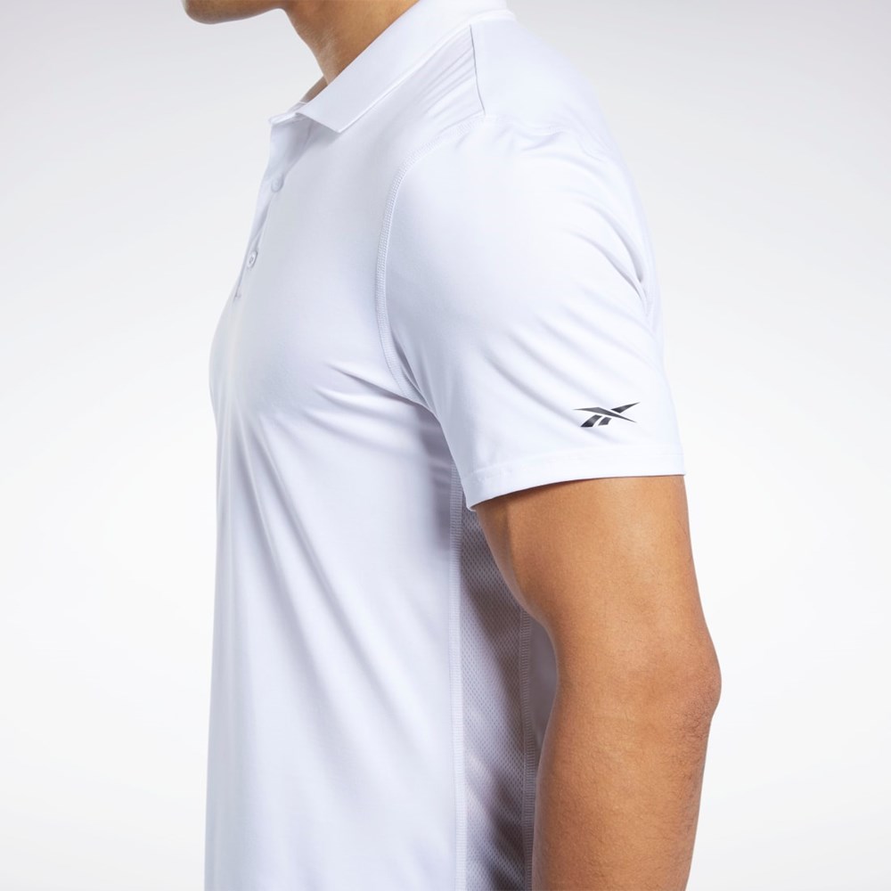 Reebok Workout Ready Polo Shirt Białe | RVKW-80719