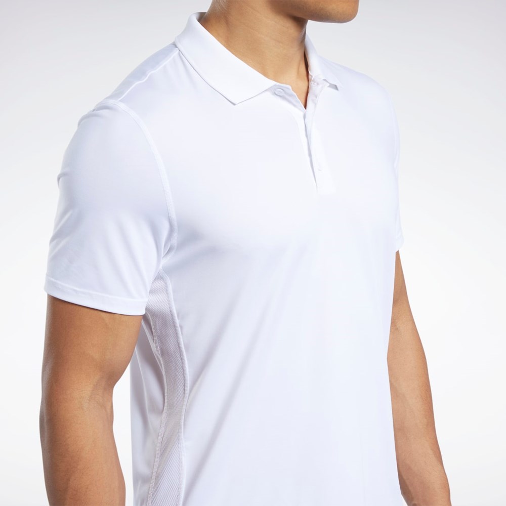 Reebok Workout Ready Polo Shirt Białe | RVKW-80719